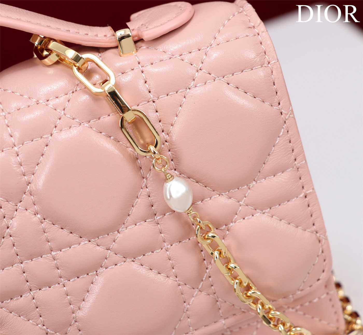 My Dior Mini Bag Pink Cannage Lambskin